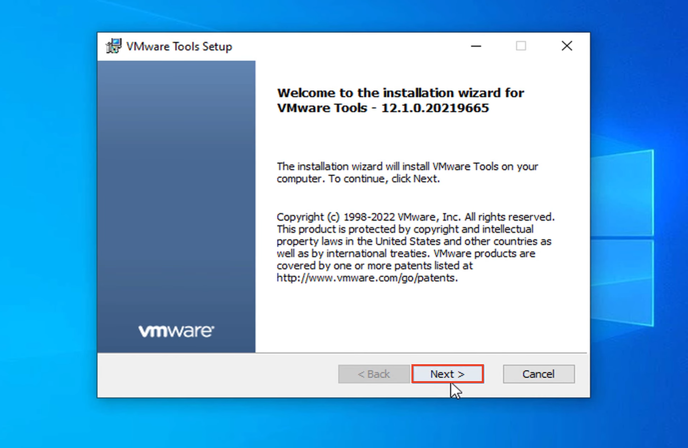 Установка VMware на Windows