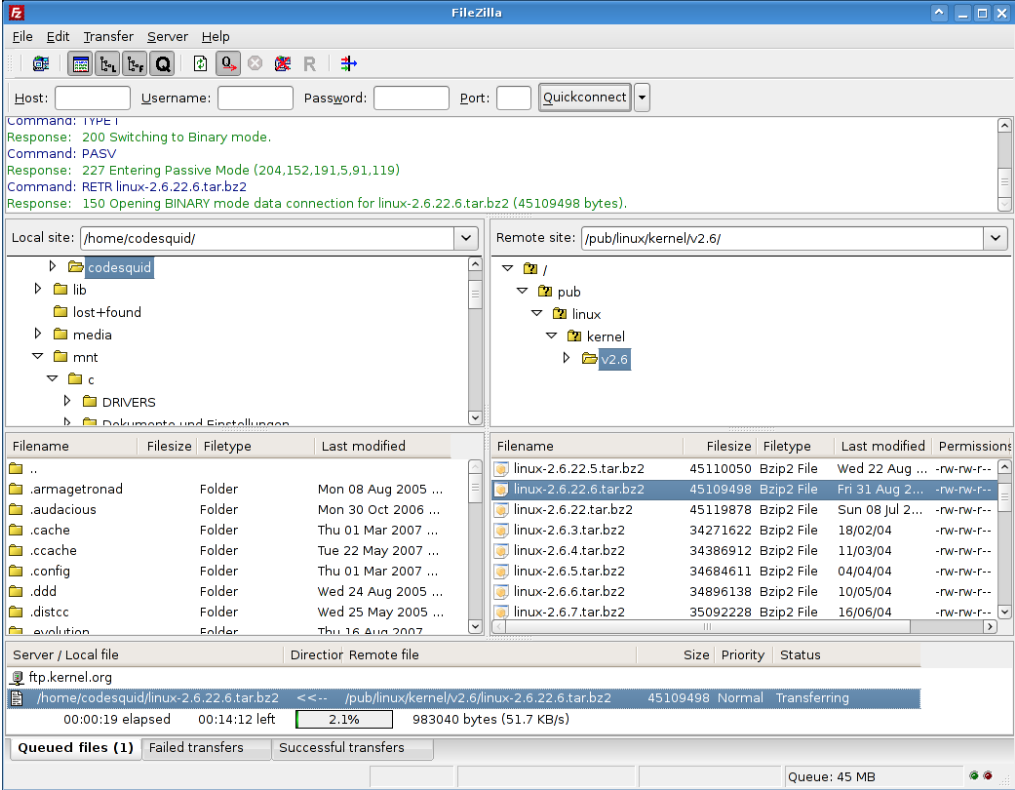 Подключение к серверу по протоколам SSH, SFTP и VNC