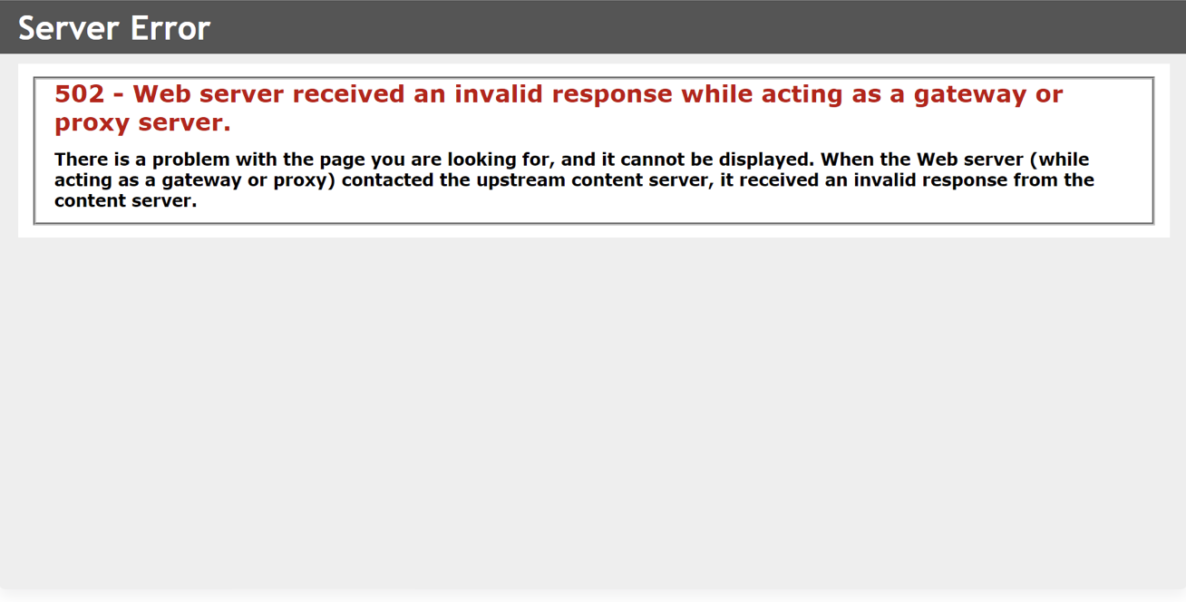 Ошибка 502 Bad Gatеway: как ее исправить